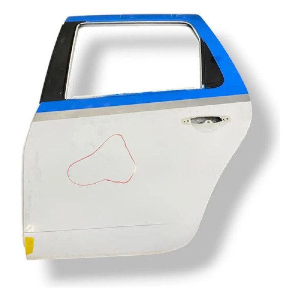 Porta Traseira Esquerda Renault Duster 2013 2014 2015 Detalh Traseira Direito Branco