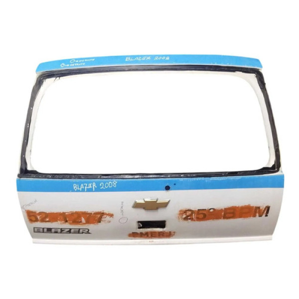 Tampa Traseira Porta Malas Chevrolet Blazer 2008 Detalhe Branco