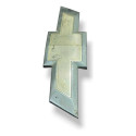 Emblema Grade Dianteira Chevrolet S10 2014 2015 94717470 Prateado