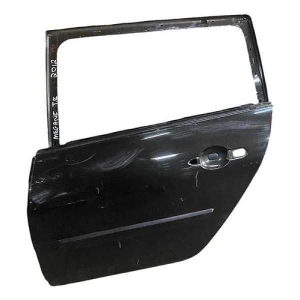 Porta Traseira Esquerda Renault Megane Dyn 1.6 - 2010 2011 Traseira Esquerdo Preto