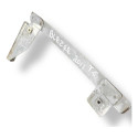 Canaleta Guia Vidro Traseira Esquerd Gm Blazer 2.4 2010/2011 Branco
