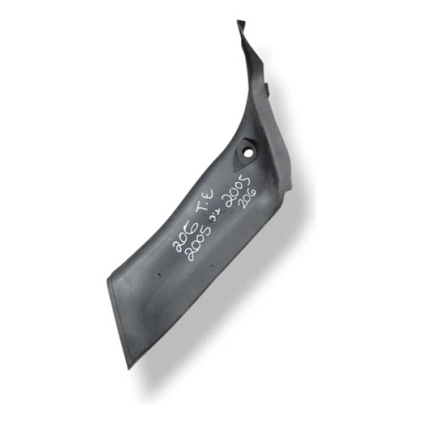 Moldura Coluna Traseira Esquerdo Peugeot 206 2005 9625020277 Cinza