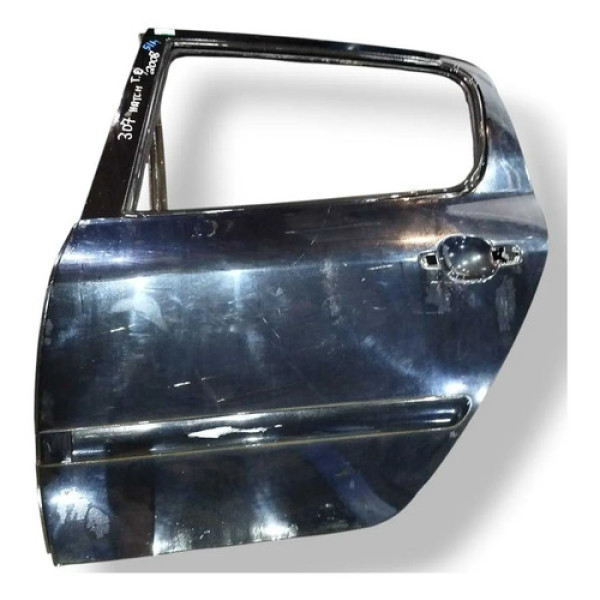 Porta Traseira Esquerda Peugeot 307 Hatch 2008 2009 2010 Traseira Esquerdo Preto