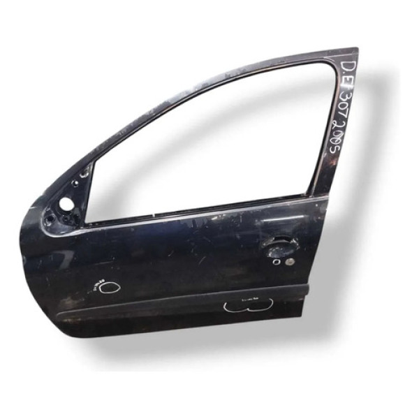 Porta Dianteira Esquerda Peugeot 307 Sw 2.0 2007 Detalhe Dianteira Esquerdo Prateado