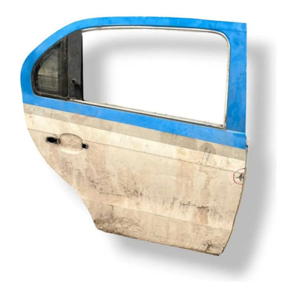 Porta Traseira Direita Vw Voyage 2014 2015 2016 Com Detalhe Traseira Direita Branco