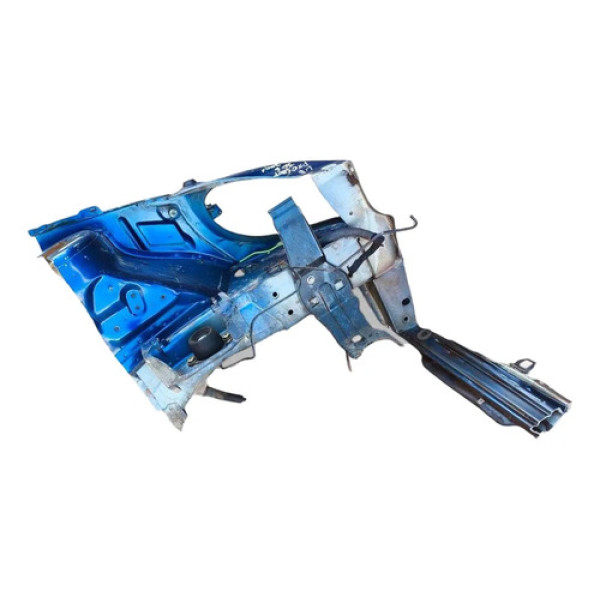 Ponta Longarina Dianteira Esquerda Peugeot 206 2001 2002 Azul