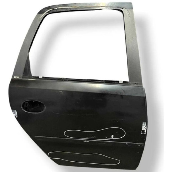 Porta Traseira Direita Chevrolet Meriva 2006 2007 Detalhe Traseira Direita Preto