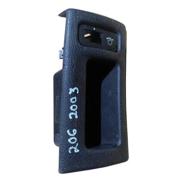 Moldura Farol Porta Treco Peugeot 206 2003 Preto