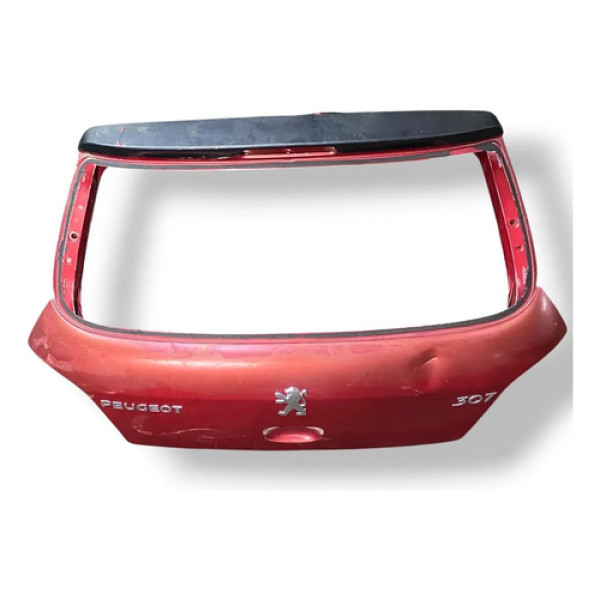 Tampa Traseira / Porta Malas Hatch Peugeot 307 2004 Detalhe Vermelho