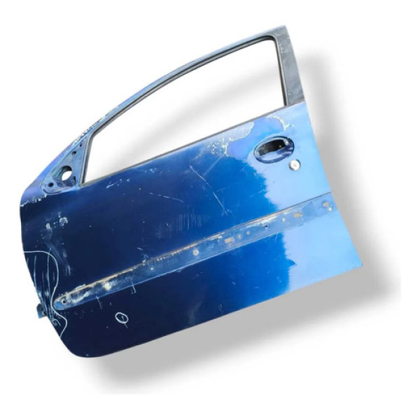 Porta Dianteira Esquerda Peugeot 206 4p 1999 A 2001 Detalhe Dianteira Esquerdo Azul-petróleo