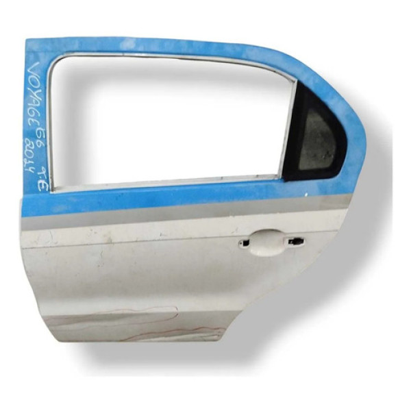 Porta Traseira Esquerda Volkswagen Voyage 2014 2015 Detalhe Traseira Esquerdo Branco