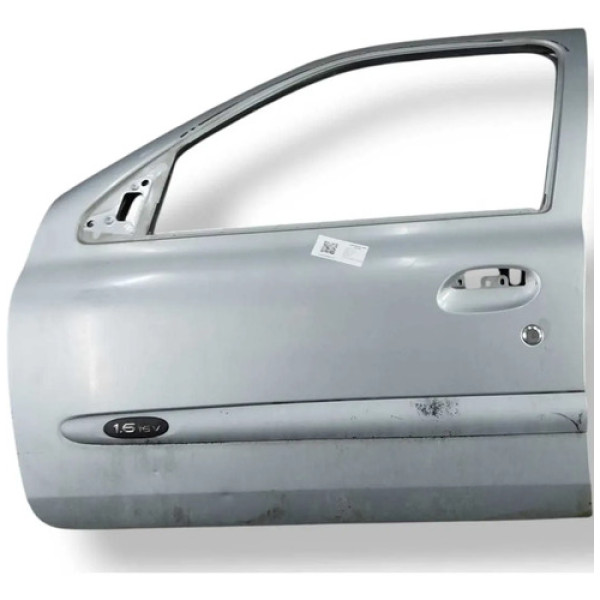Porta Dianteira Esquerda Renault Clio 2005 2006 2007 2008 09 Dianteira Esquerda Prateado