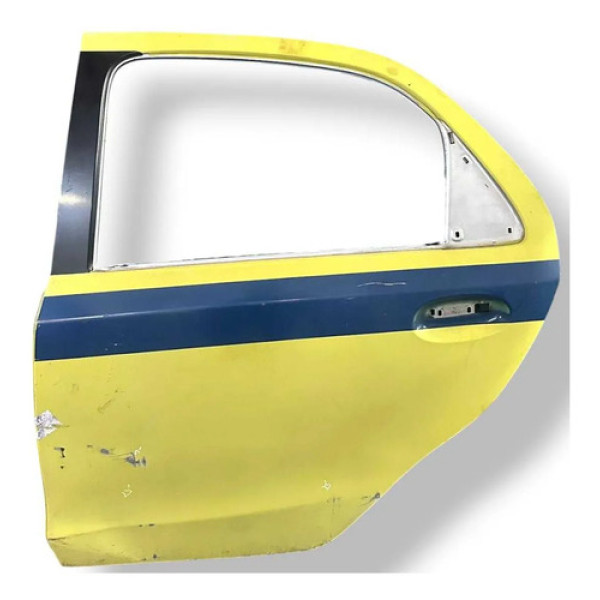 Porta Traseira Esquerda Toyota Etios Sedán 2015 2016 Detalhe Traseira Esquerda Amarelo