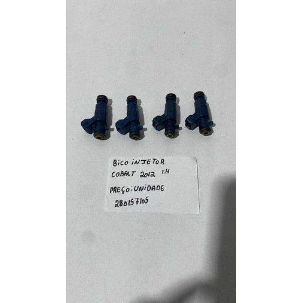 Bicos Injetores Gm Cobalt 1.4 2012 Valor Unitario 280157105