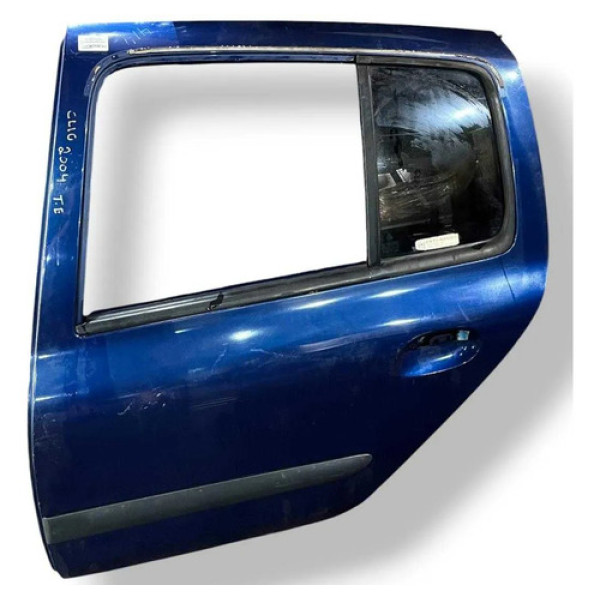 Porta Traseira Esquerda Renault Clio 2004 2005 2006 2007 Traseira Esquerdo Azul-escuro