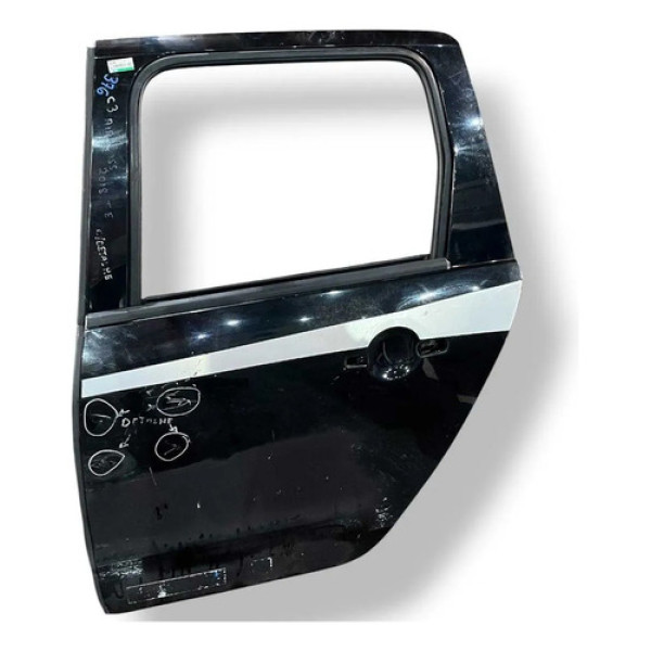 Porta Traseira Esquerda Citroen C3 Aircross 2018 C/detalhe Traseira Esquerdo Preto