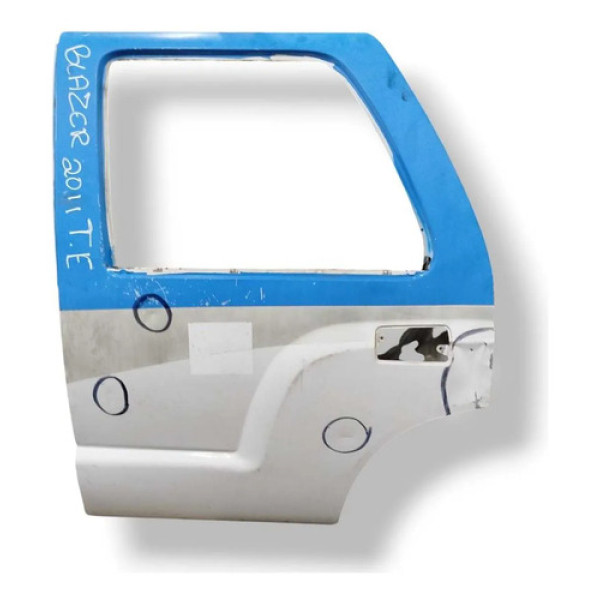 Porta Traseira Esquerda Gm Blazer 2.4 - 2010/2011 Detalhe Traseira Esquerdo Branco