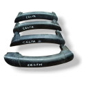 Kit Puxador Porta Traseira Direita Chevrolet Celta 93396397 Preto