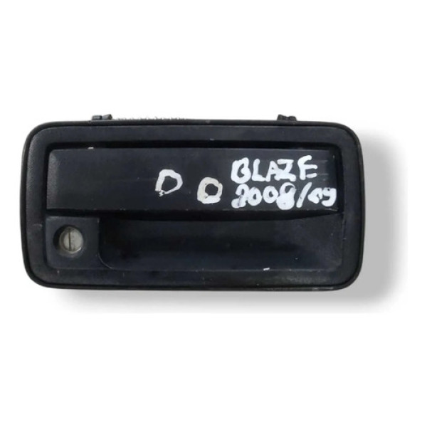 Maçaneta Externa Dianteira Direita Gm Blazer 2008 15647662 Preto Dianteira