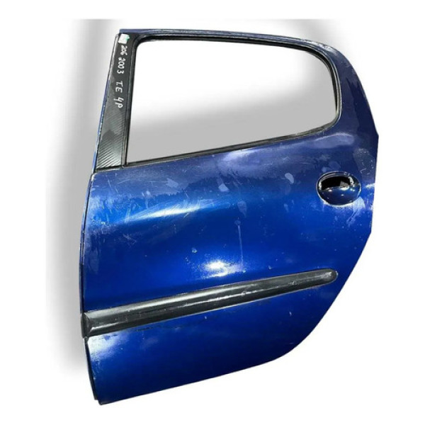 Porta Traseira Esquerda Peugeot 206 2001 2002 2003 2004  Traseira Esquerdo Azul