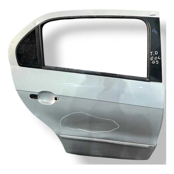 Porta Traseira Direita Vw Gol G5 2013 2014 2015 2016 Detalhe Traseira Direito Prateado