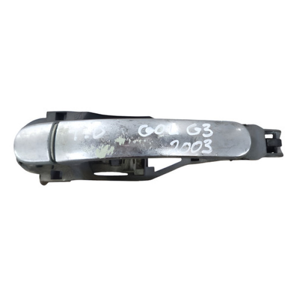 Maçaneta Externa Traseira Direita Volkswagen Gol 2005 2006 Prateado Traseira