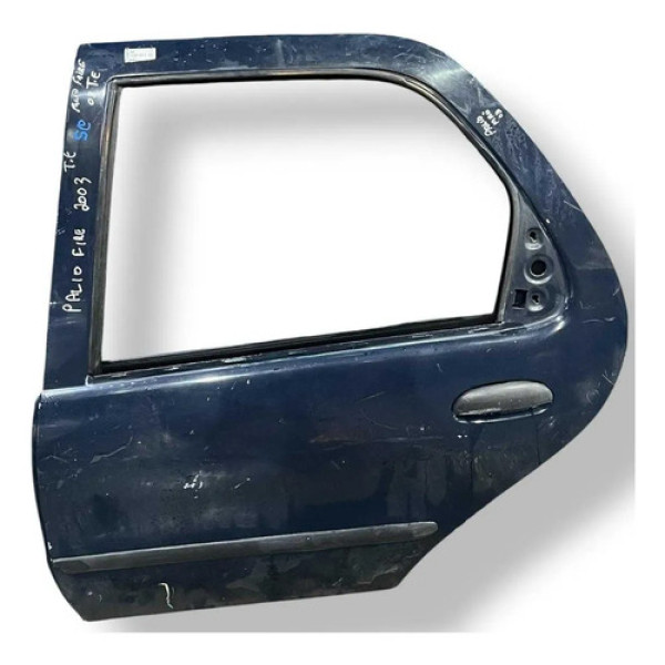 Porta Traseira Esquerda Fiat Palio Fire 2003 2004 A 2011 Traseira Esquerdo Preto