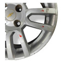 Roda Liga Leve Aro 16 Chevrolet Sonic Sedán 2012 Detalhe Vermelho