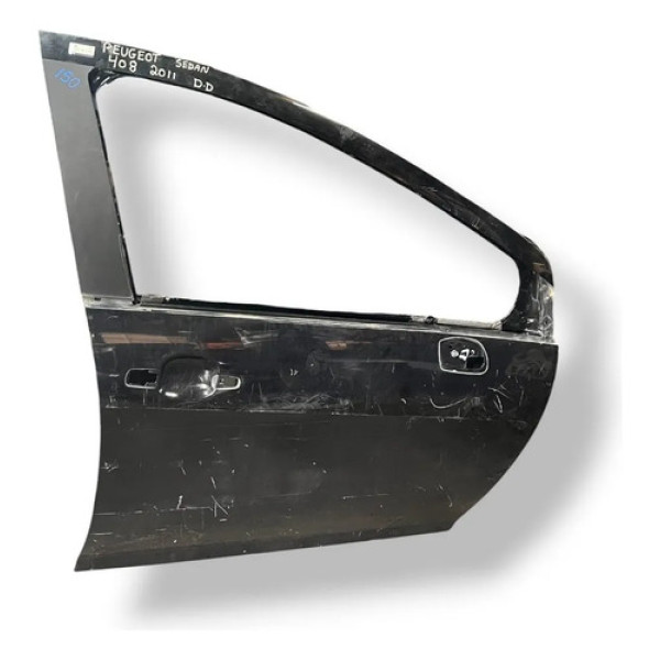 Porta Dianteira Direita Peugeot 408 Sedan 2011 A 2015 Detalh Dianteira Direita Preto