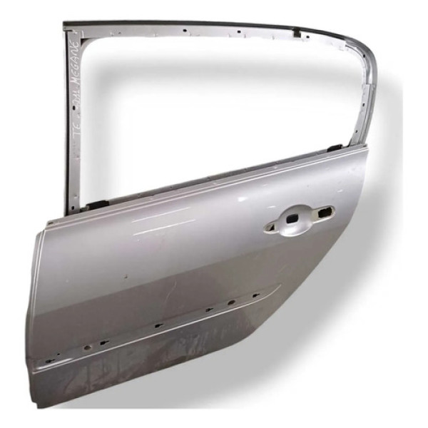Porta Traseira Esquerda Renault Megane 2.0 - 2009 2010 2011 Traseira Esquerdo Prateado