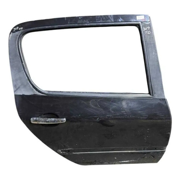 Porta Traseira Direita Peugeot 307 - 2002 2003 2004 A 2012 Traseira Direita Preto