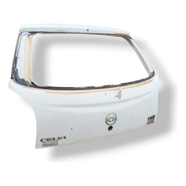 Tampa Traseira Porta Malas Chevrolet Celta 2001 2002 2003 Branco