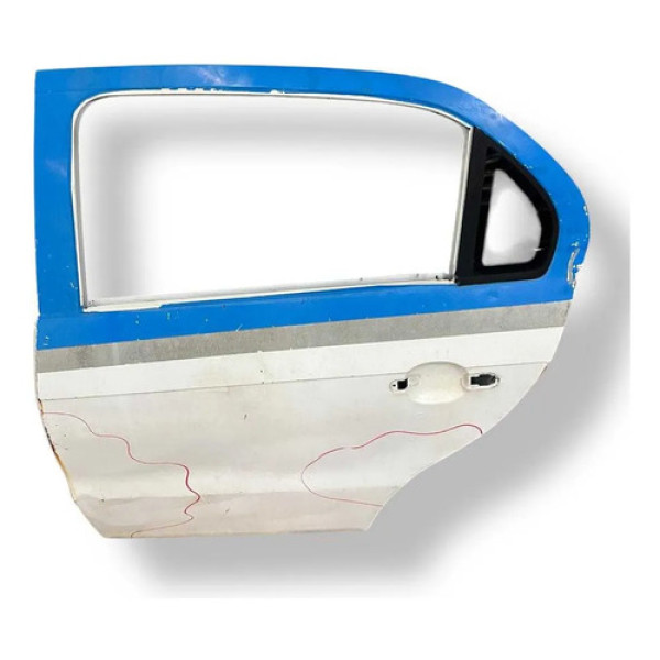 Porta Traseira Esquerda Volkswagen Voyage 2014 2015 Detalhe Traseira Esquerdo Preto