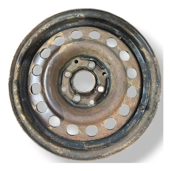 Roda Ferro Avulsa Aro 14 Vw Volkswagen Gol Saveiro Bolinha Preto