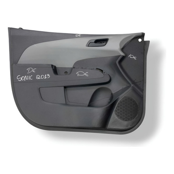 Forro Porta Dianteira Esquerdo Chevrolet Sonic 2013 862327 Cinza