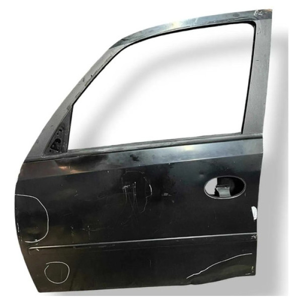 Porta Dianteira Esquerda Chevrolet Meriva 2006 2007 Detalhe Dianteira Esquerdo Preto