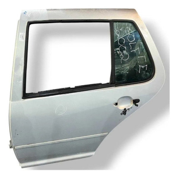 Porta Traseira Esquerda Volkswagen Golf 1999 A 2002 Detalhe Traseira Esquerdo Prateado