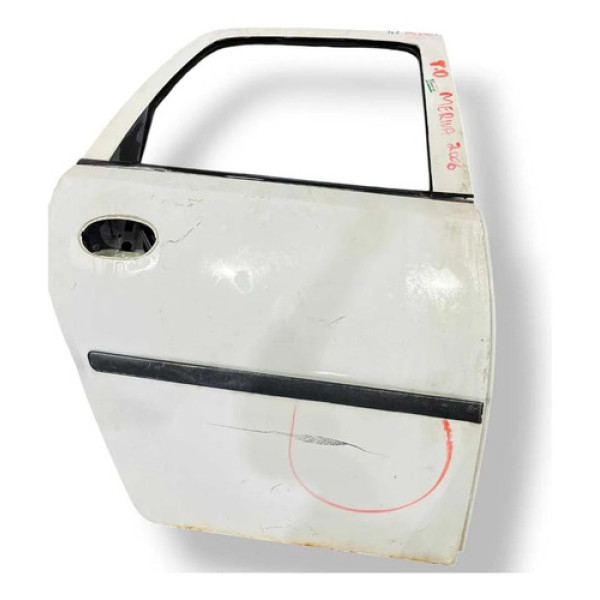 Porta Traseira Direita Chevrolet Meriva 2003 A 2012 Detalhe Traseira Direito Branco