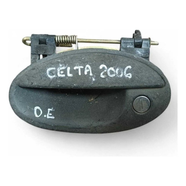 Maçaneta Externa Dianteira Esquerda Celta 2003/2010 93260909 Preto Dianteira