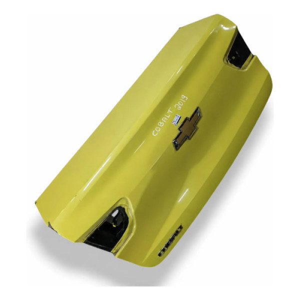 Tampa Traseira Porta Malas Chevrolet Cobalt 2016/20 Detalhe Amarelo