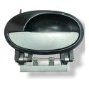 Maçaneta Externa Traseira Esquerda Gm Meriva 2008 - 24424848 Preto Traseira