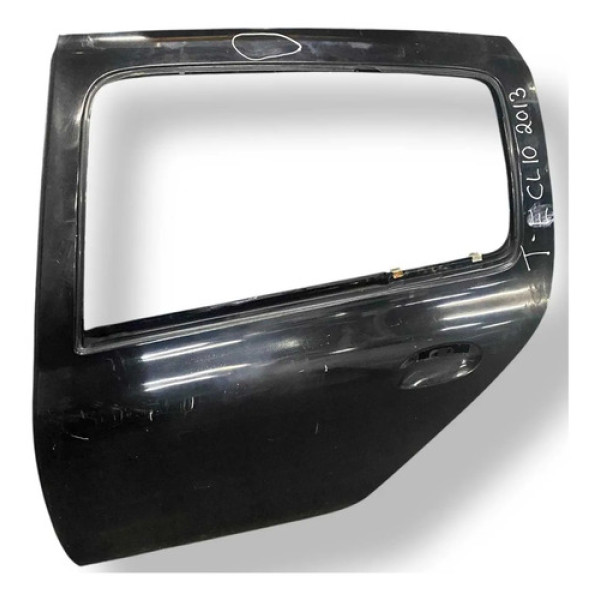 Porta Traseira Esquerda Renault Clio 1.0 2011 2012 Detalhe Traseira Esquerdo Preto