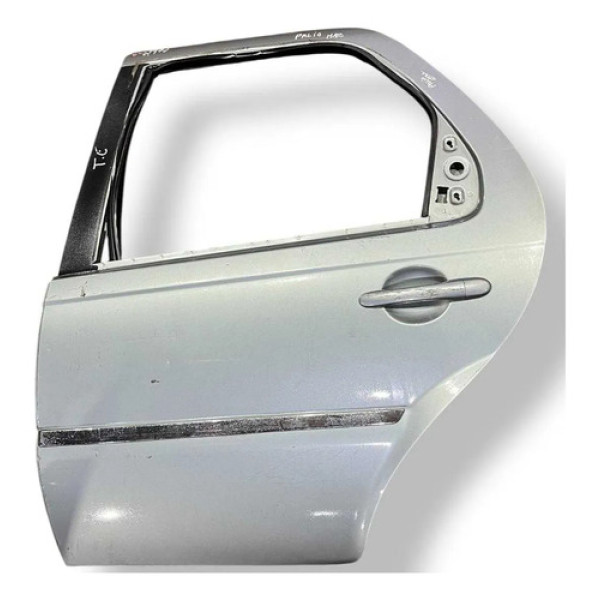 Porta Traseira Esquerda Fiat Palio Hatch 2008 2009 A 2012 Traseira Esquerdo Prateado