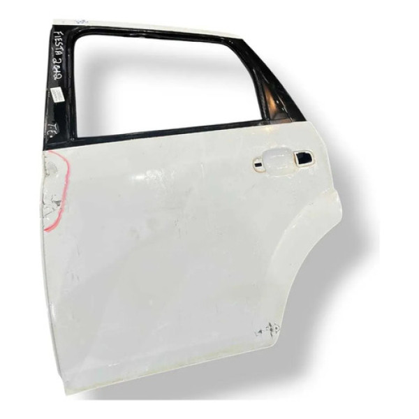 Porta Traseira Esquerda Ford Fiesta 2012 2013 2014 C/detalhe Traseira Esquerdo Branco