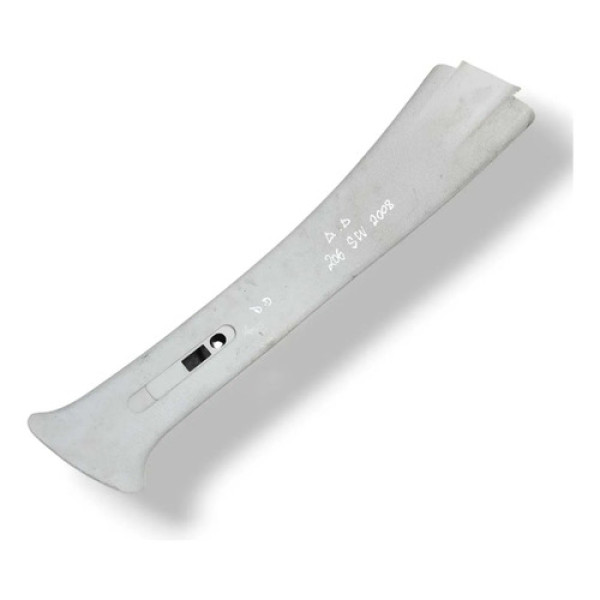 Moldura Coluna Dianteira Direita Peugeot 206 Sw 9644285877 Branco