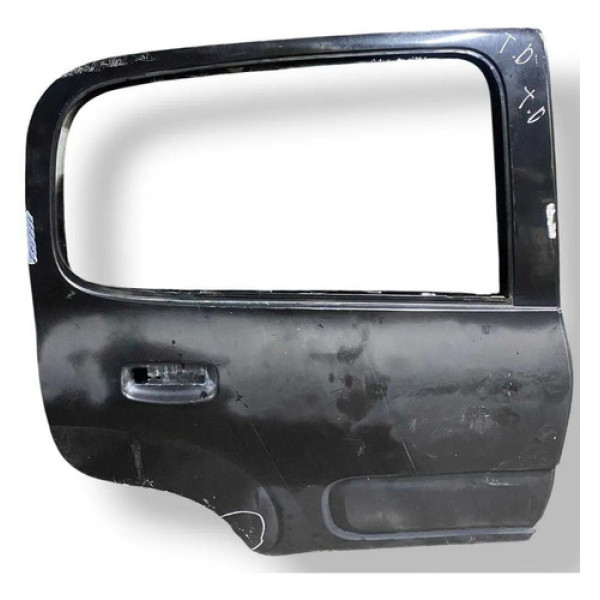 Porta Traseira Direita Fiat Uno Vivace 2011 2012 Detalhe Traseira Direita Preto