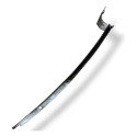 Guia Vidro Traseira Direita  Chevrolet Celta 1.0  2007 2008 Prateado