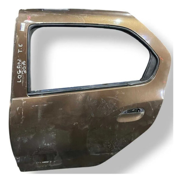 Porta Traseira Esquerda Renault Logan 2015 2016 2017 2018 Traseira Esquerdo Marrom