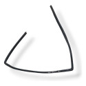Canaleta Vidro Traseira Direito Chevrolet Zafira 2008 2009 Preto
