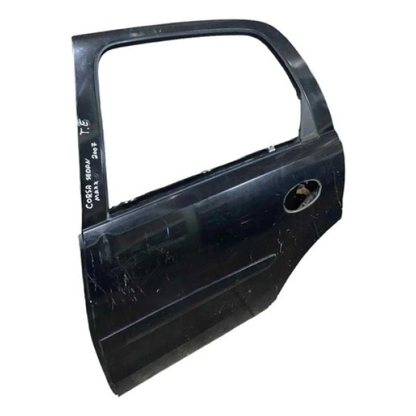Porta Traseira Esquerda Chevrolet Corsa Maxx Sedan 2007  Traseira Esquerdo Preto